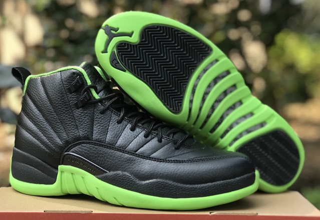 Air Jordan Retro 12 XII SuperA Black Green [Cheap Jordans Shoes 12 14]